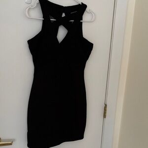 Perfect for holiday party. This short black dress is so chic! Junior size